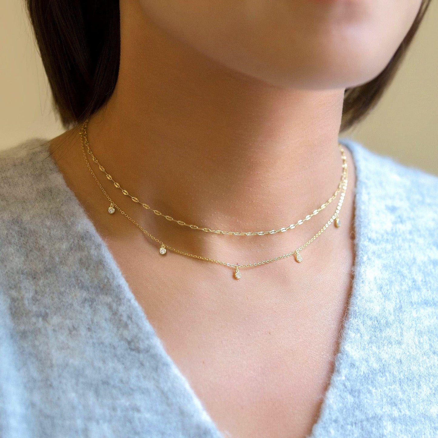 Elegant 18K Gold-Plated Waterproof Necklace